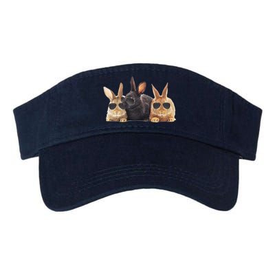 Hipster Cool Rabbit Valucap Bio-Washed Visor