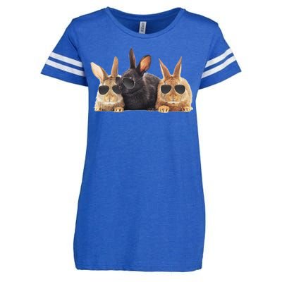 Hipster Cool Rabbit Enza Ladies Jersey Football T-Shirt