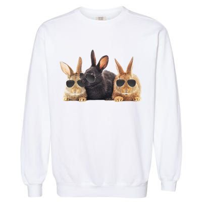 Hipster Cool Rabbit Garment-Dyed Sweatshirt