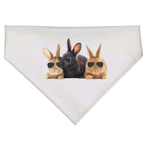 Hipster Cool Rabbit USA-Made Doggie Bandana