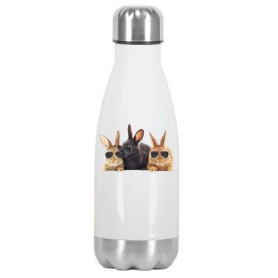 Hipster Cool Rabbit Stainless Steel Insulated Water Bottle