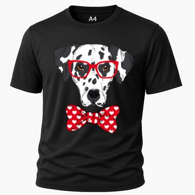 Hipster Dog Dalmatian Performance Shirt
