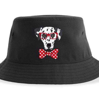 Hipster Dog Dalmatian Sustainable Bucket Hat