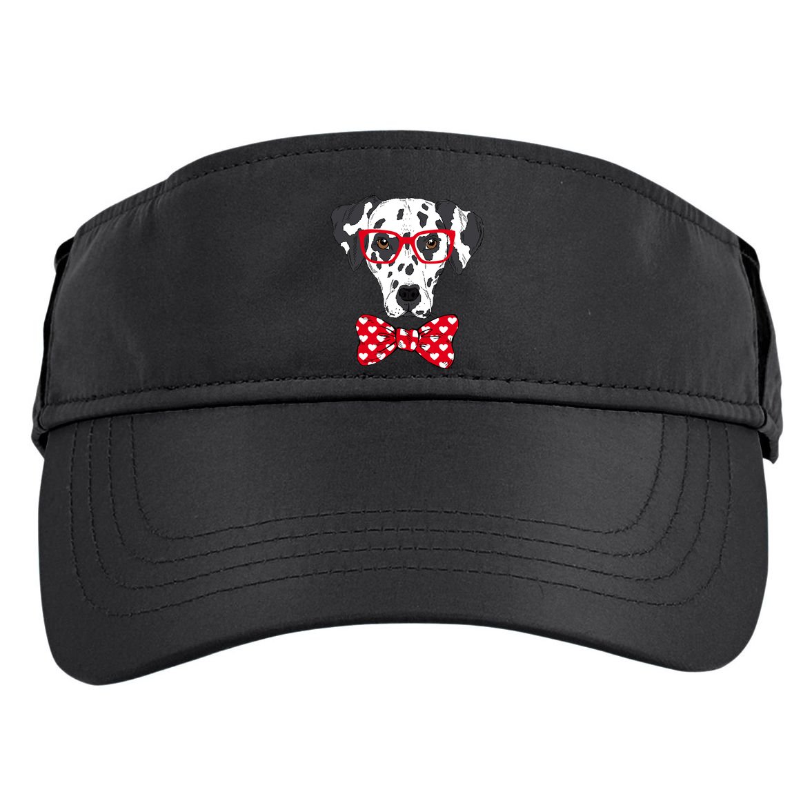 Hipster Dog Dalmatian Adult Drive Performance Visor
