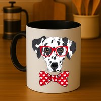 Hipster Dog Dalmatian Mug