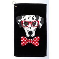 Hipster Dog Dalmatian Golf Towel