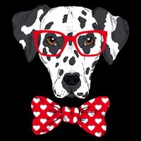 Hipster Dog Dalmatian Wool Snapback Cap