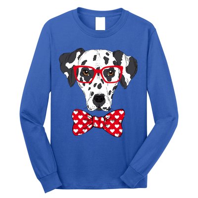 Hipster Dog Dalmatian Long Sleeve Shirt