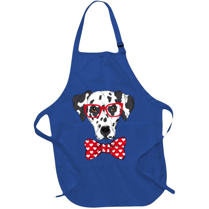 Hipster Dog Dalmatian Full-Length Apron With Pockets