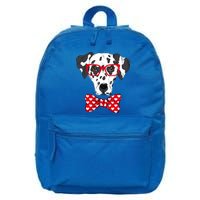 Hipster Dog Dalmatian 16 in Basic Backpack