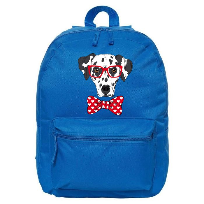Hipster Dog Dalmatian 16 in Basic Backpack
