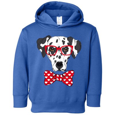 Hipster Dog Dalmatian Toddler Hoodie