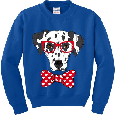 Hipster Dog Dalmatian Kids Sweatshirt
