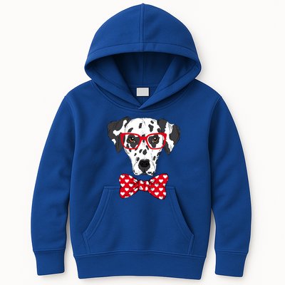 Hipster Dog Dalmatian Kids Hoodie