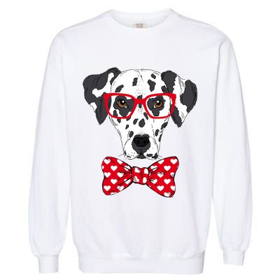 Hipster Dog Dalmatian Garment-Dyed Sweatshirt