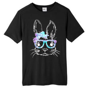 Hipster Easter Bunny Floral Tall Fusion ChromaSoft Performance T-Shirt