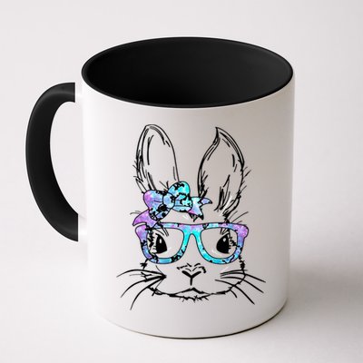 Hipster Easter Bunny Floral Mug