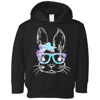 Hipster Easter Bunny Floral Toddler Hoodie