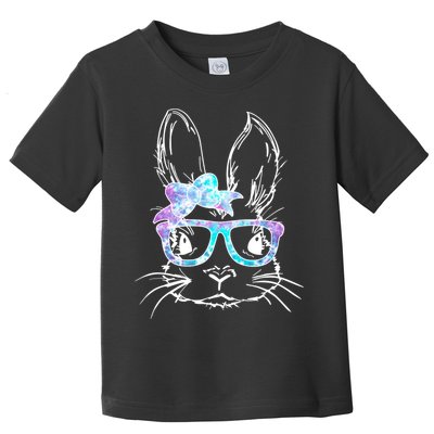 Hipster Easter Bunny Floral Toddler T-Shirt