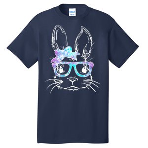 Hipster Easter Bunny Floral Tall T-Shirt