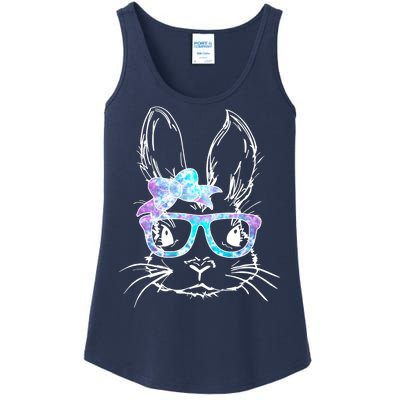 Hipster Easter Bunny Floral Ladies Essential Tank