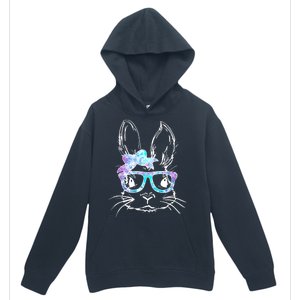 Hipster Easter Bunny Floral Urban Pullover Hoodie