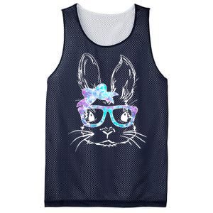 Hipster Easter Bunny Floral Mesh Reversible Basketball Jersey Tank