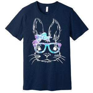 Hipster Easter Bunny Floral Premium T-Shirt