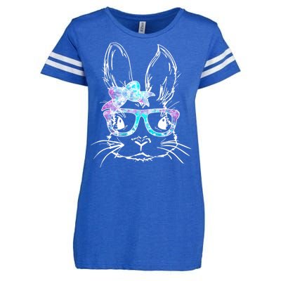 Hipster Easter Bunny Floral Enza Ladies Jersey Football T-Shirt