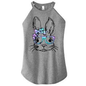 Hipster Easter Bunny Floral Women's Perfect Tri Rocker Tank