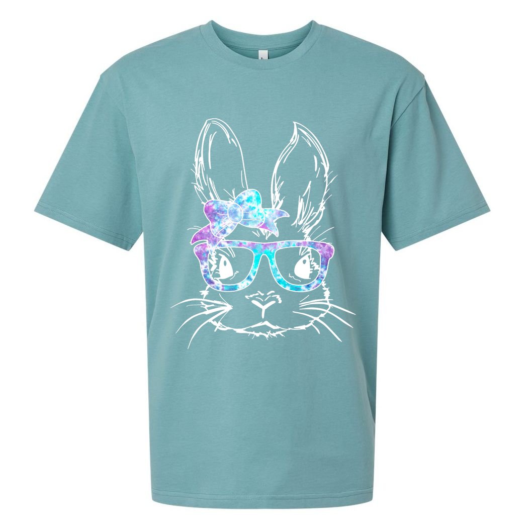 Hipster Easter Bunny Floral Sueded Cloud Jersey T-Shirt