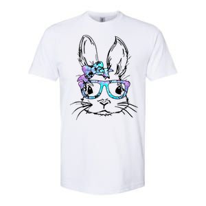 Hipster Easter Bunny Floral Softstyle CVC T-Shirt