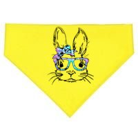 Hipster Easter Bunny Floral USA-Made Doggie Bandana