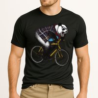 Hipster Panda Riding Bicycle Performance Shirt