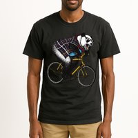 Hipster Panda Riding Bicycle Tall T-Shirt