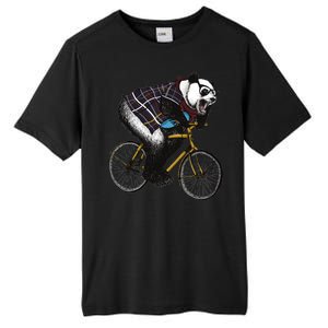 Hipster Panda Riding Bicycle Tall Fusion ChromaSoft Performance T-Shirt