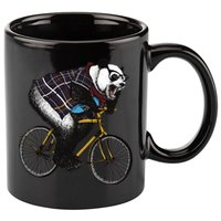 Hipster Panda Riding Bicycle 11oz C Handle Ceramic Mug