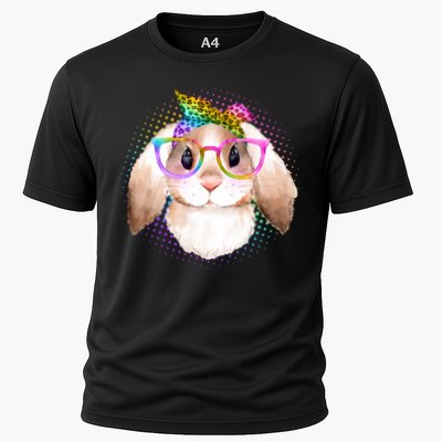 Hipster Rabbit Cute Easter Bunny Performance Shirt