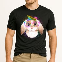 Hipster Rabbit Cute Easter Bunny Cooling Performance Crew T-Shirt