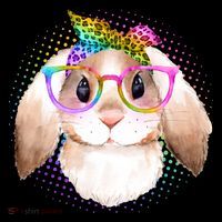 Hipster Rabbit Cute Easter Bunny Tall T-Shirt
