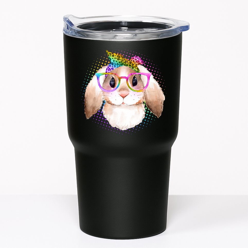 Hipster Rabbit Cute Easter Bunny Tumbler