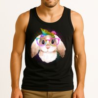 Hipster Rabbit Cute Easter Bunny Tank Top