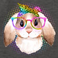 Hipster Rabbit Cute Easter Bunny Vector Backpack