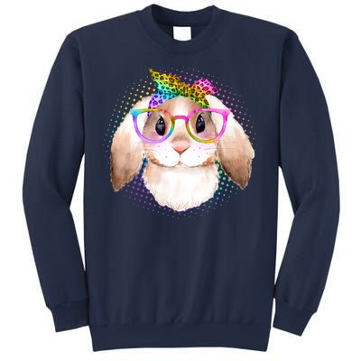 Hipster Rabbit Cute Easter Bunny Sweatshirt