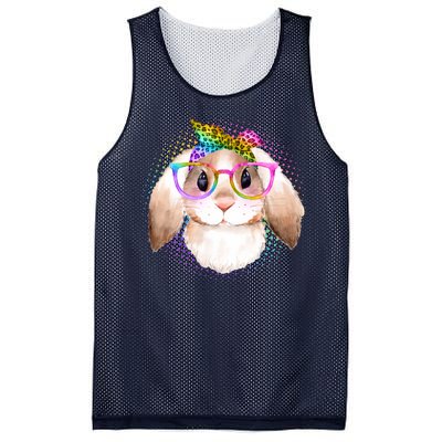 Hipster Rabbit Cute Easter Bunny Mesh Reversible Basketball Jersey Tank