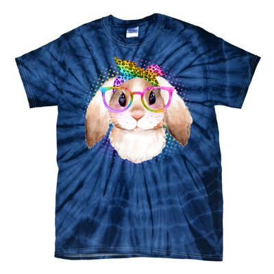 Hipster Rabbit Cute Easter Bunny Tie-Dye T-Shirt