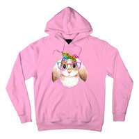 Hipster Rabbit Cute Easter Bunny Hoodie