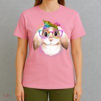 Hipster Rabbit Cute Easter Bunny T-Shirt