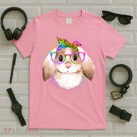Hipster Rabbit Cute Easter Bunny T-Shirt