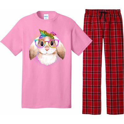 Hipster Rabbit Cute Easter Bunny Pajama Set